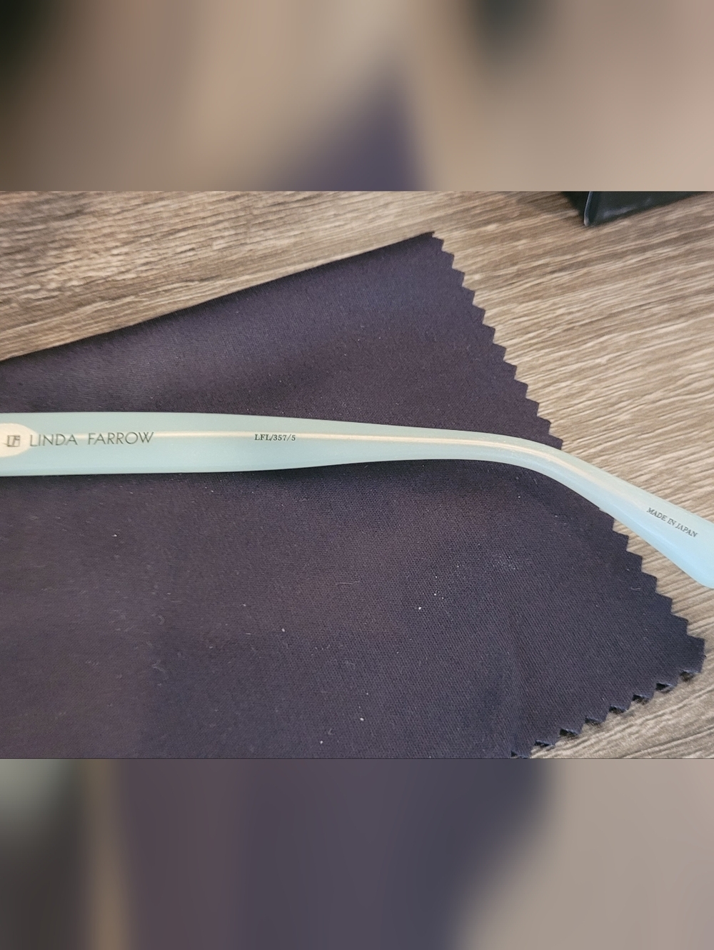 Linda Farrow Mint Green Square Optical Frames New - Picture 5 of 7